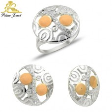 Altın +Gümüş Zirkon Taşlı Set